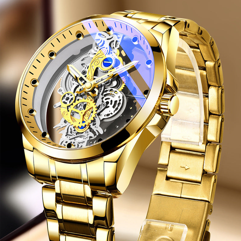 Transparent Stainless Steel Watch
