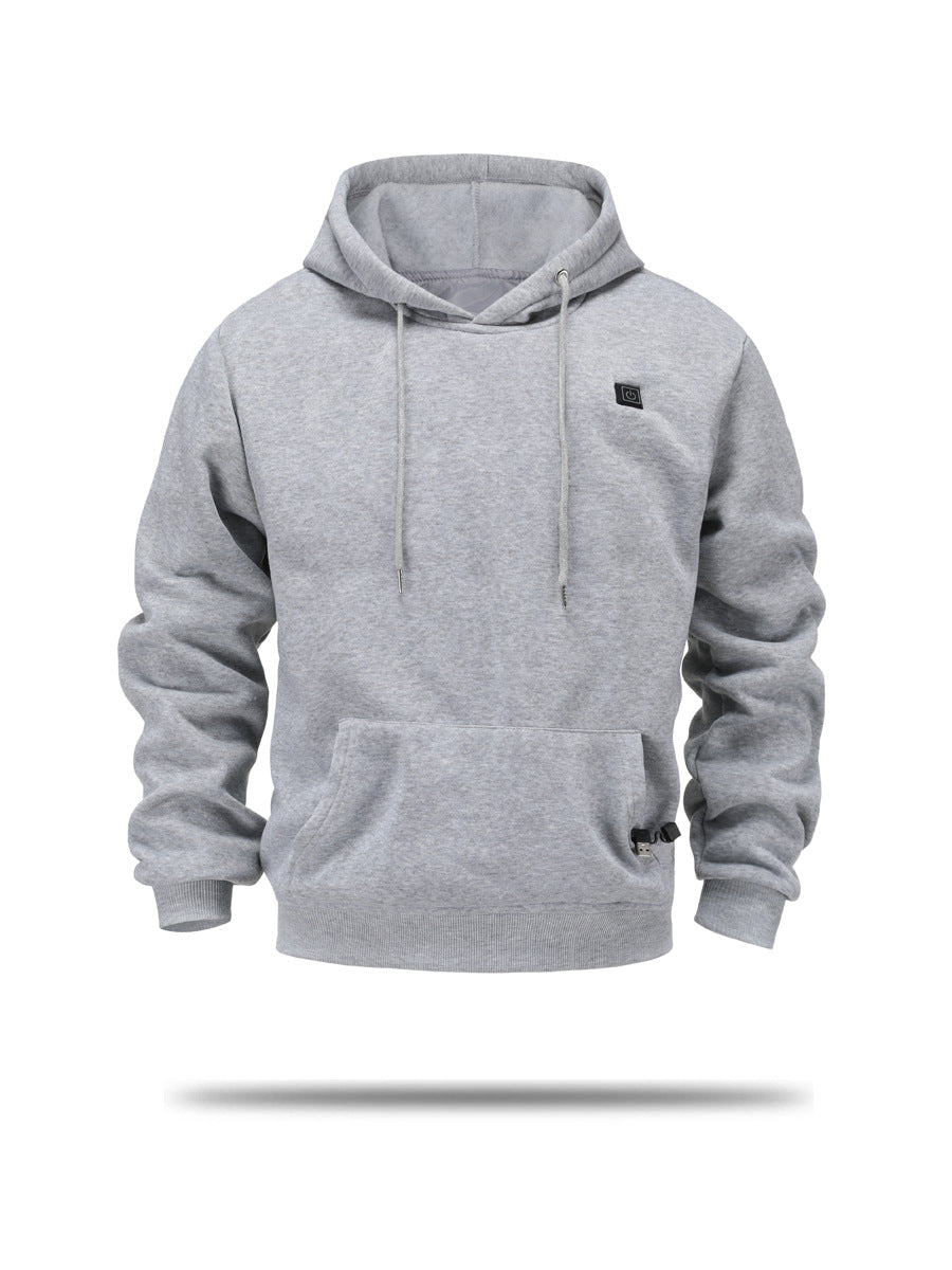Hooded Heating Sweatshirt USB Heating Sweatshirt Warm Outdoor Electric Heating