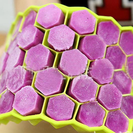 Honeycomb Ice Cube Ice Cream Shape Maker Form Popsicle Molds Yogurt Ice Box Fridge Treats Freezer Ice Cream Tools