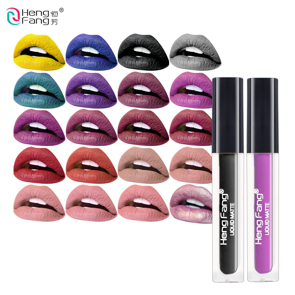 Long-lasting Waterproof Matte Liquid Lipstick 20 Colors Lip Gloss 2g