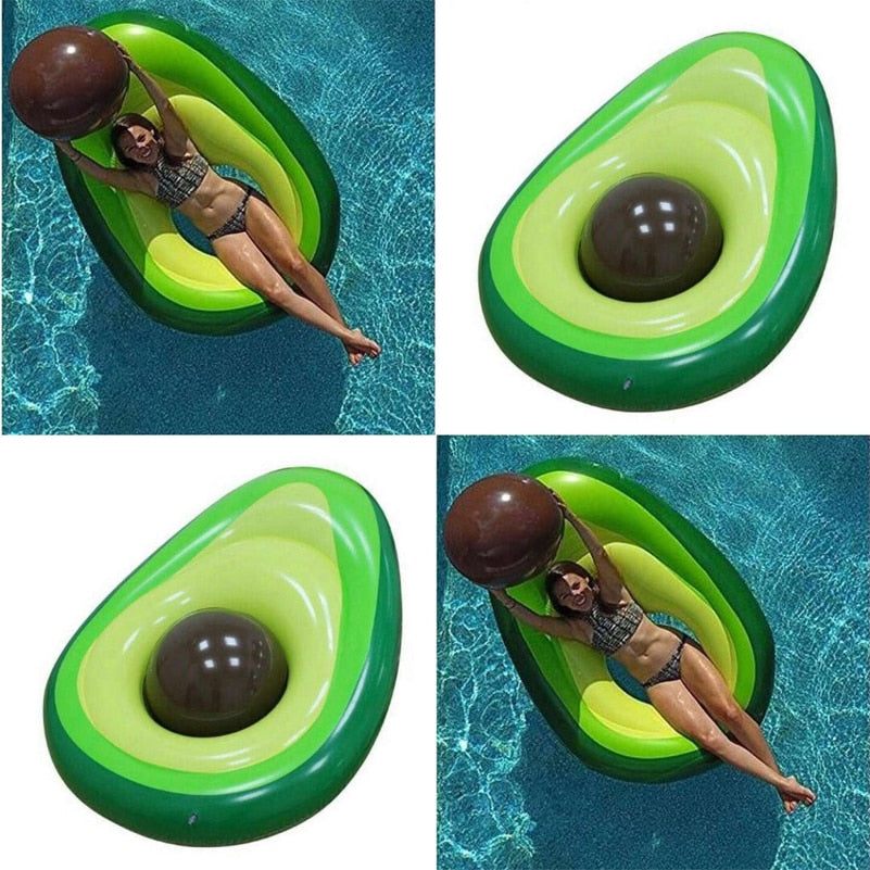 Avocado Swimming Ring Inflatable Swim Giant Pool Float