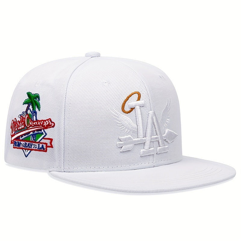 Flat top LA to the Bay Snapback baseball flat edge hat