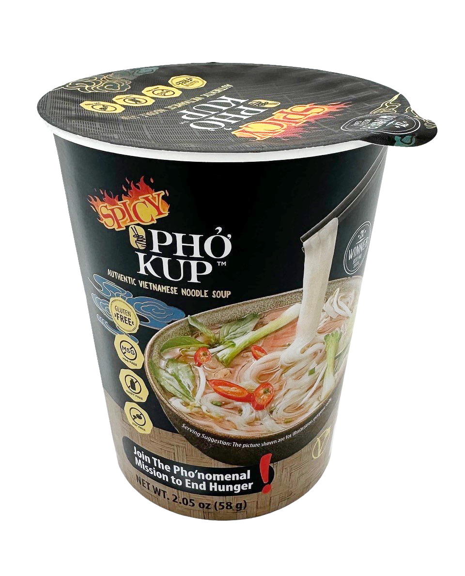 Pho Kup Instant Spicy Veggie Pho (Case of 10 Kups)