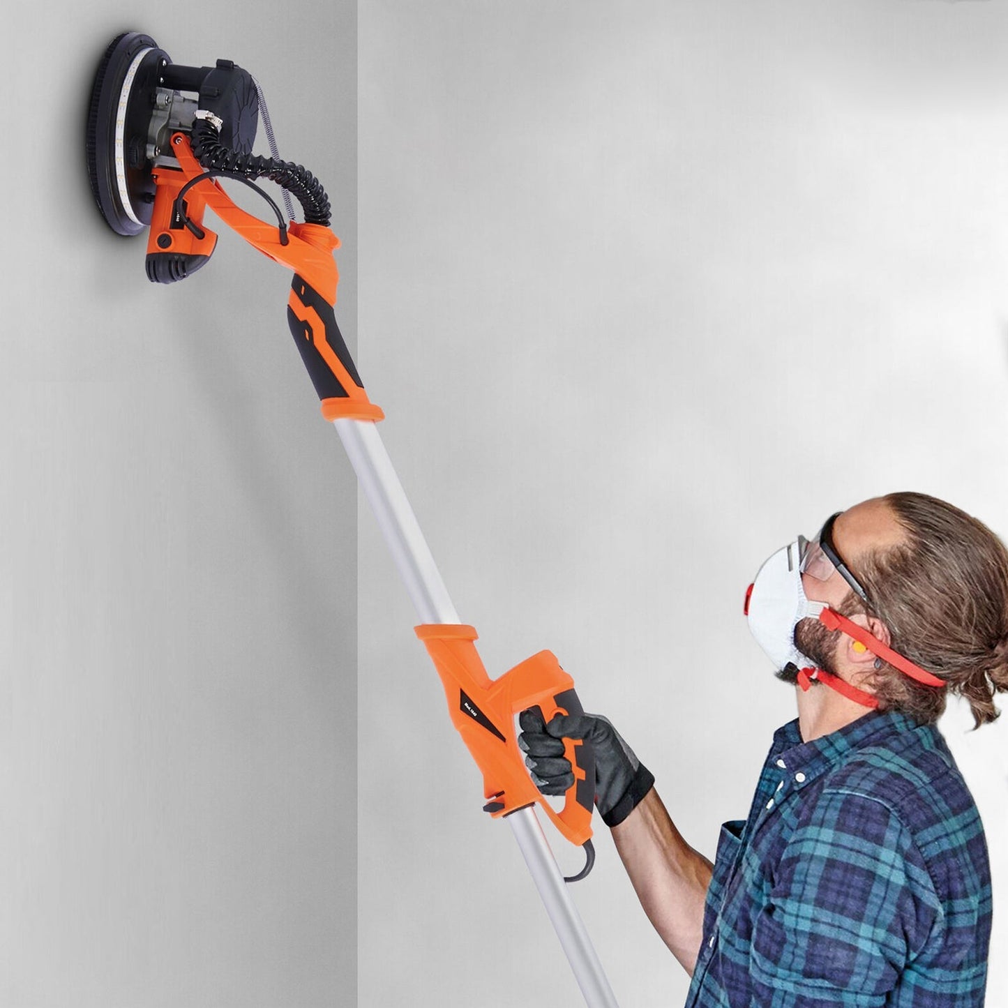 850W 82" Electric Extendable Drywall Grinding Tools Sander Machine (92157432)