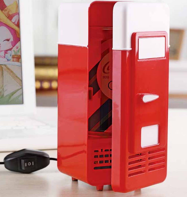 Mini inner-container hot or cold settings desktop small refrigerator