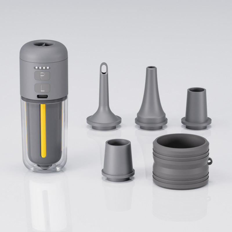 Portable Dual-Purpose Inflatable Pump with LED Light
