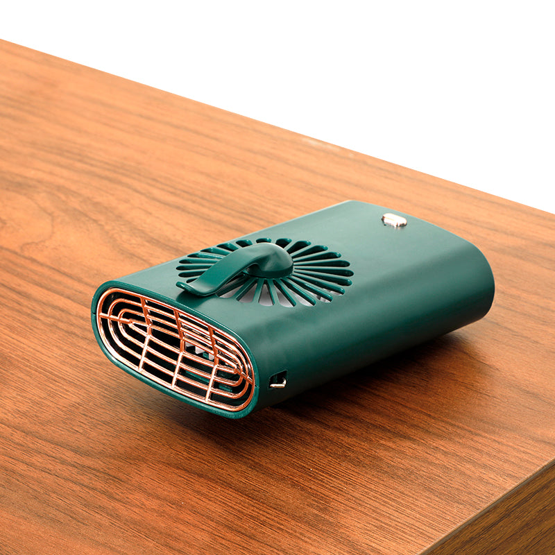 Mini Fan Desktop Office Three-Speed USB Charging Portable Handheld Hanging Neck Silent Fan