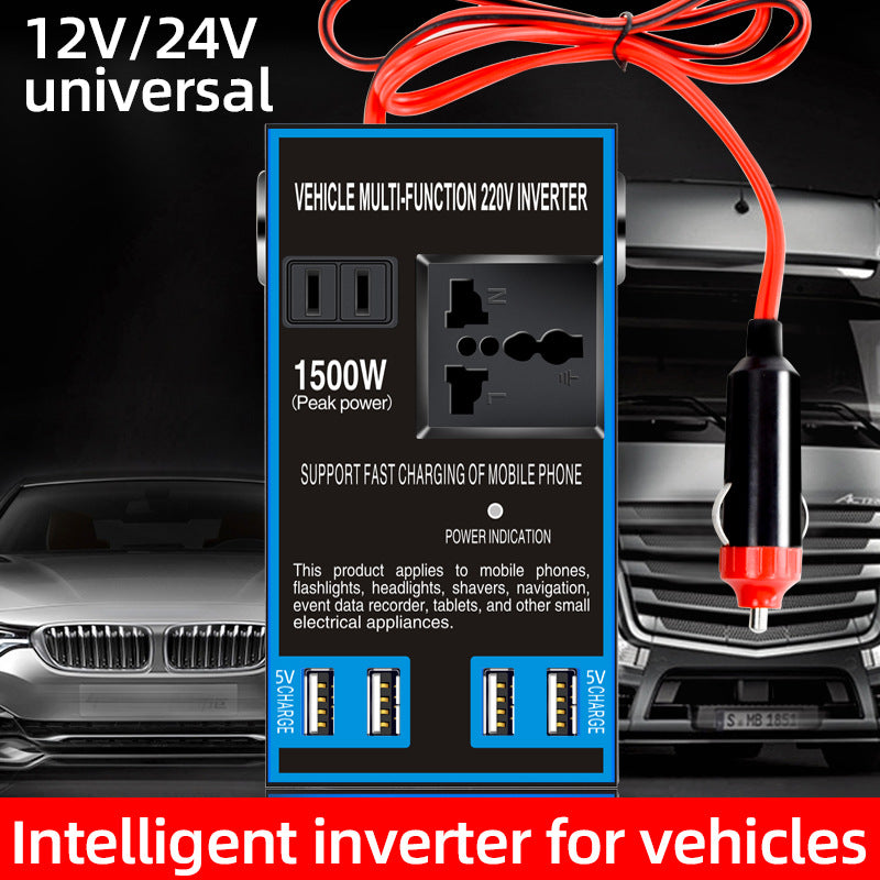 12V to 1500W Car Power Inverter Converter with USB Ports