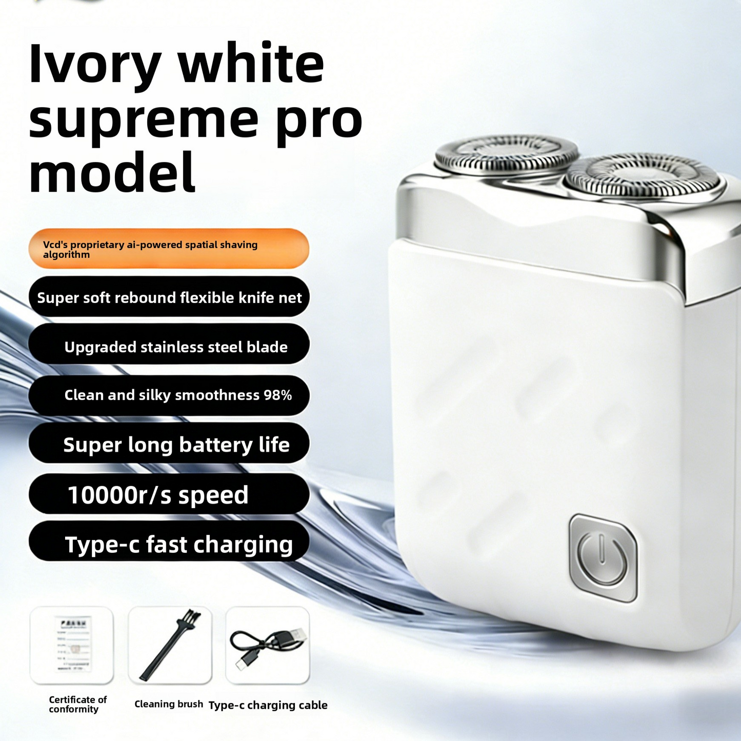 Barber Shaver Portable USB Rechargeable Electric Shaver