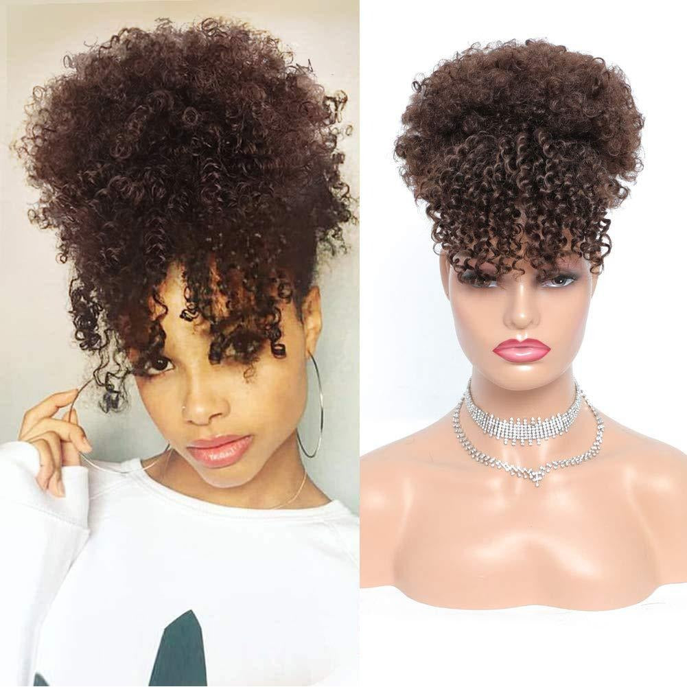 Wig Bangs Contract African Fluffy Caterpillar Small Roll Wig