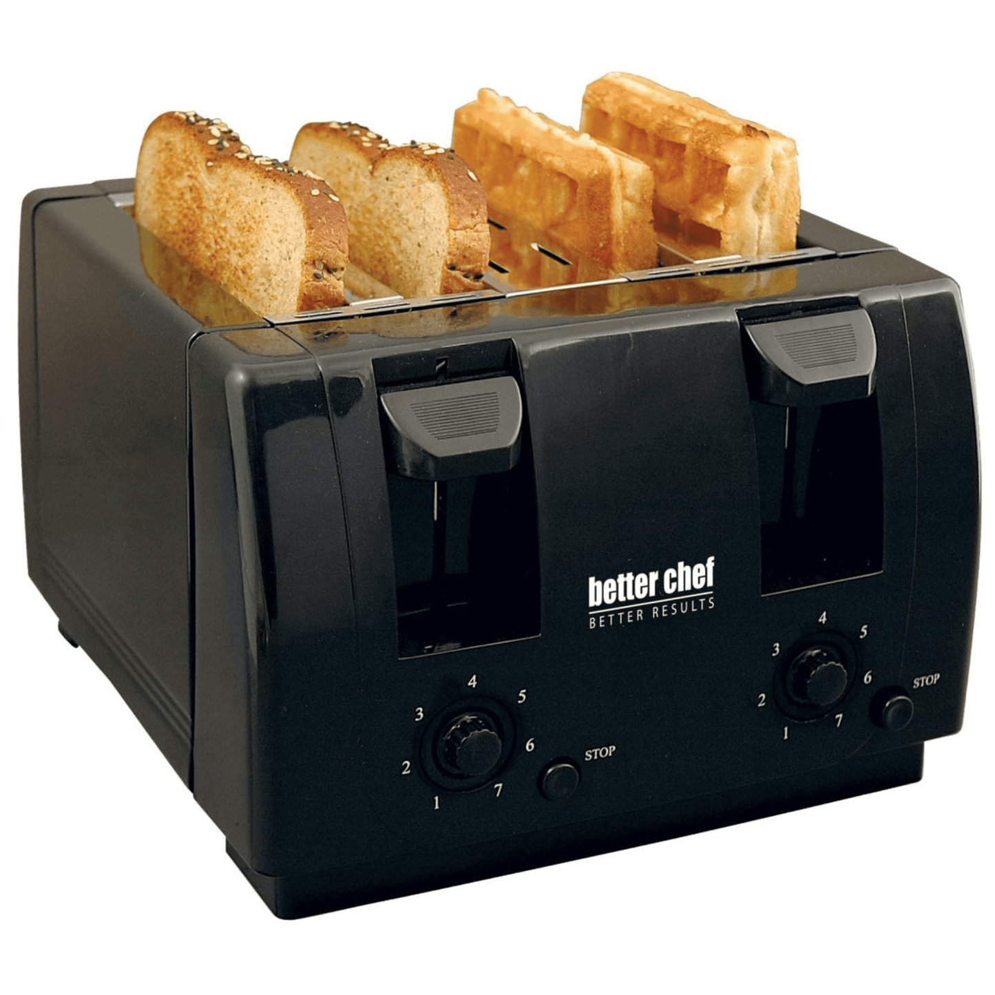 Wide Slot 4-Slice Dual Control Toaster
