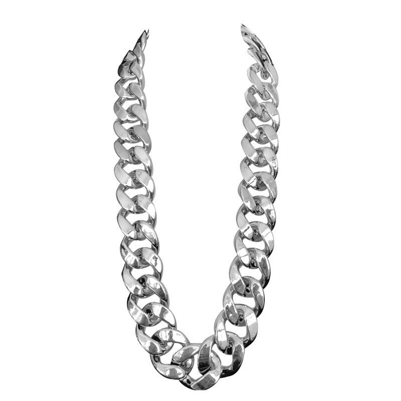 Looks Real hip-hop exaggerated big gold platinum chain
