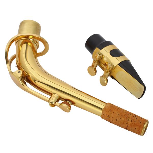 Mid-range Alto Drop E Lacquered Golden Saxophone Painted Golden Tube with Carve Patterns