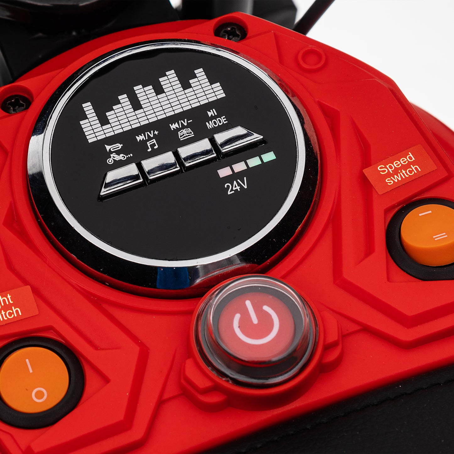 Speed up to 14.29MPH 24V Electric Kid Motorcycle off-road vehicle large front & rear suspension