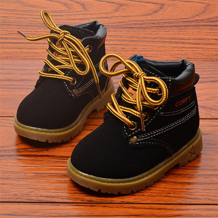 Winter Children's Boots Girls Boys Plush Martin Boots Casual Warm Ankle Shoes Kids Fashion Sneakers Baby Snow Boots