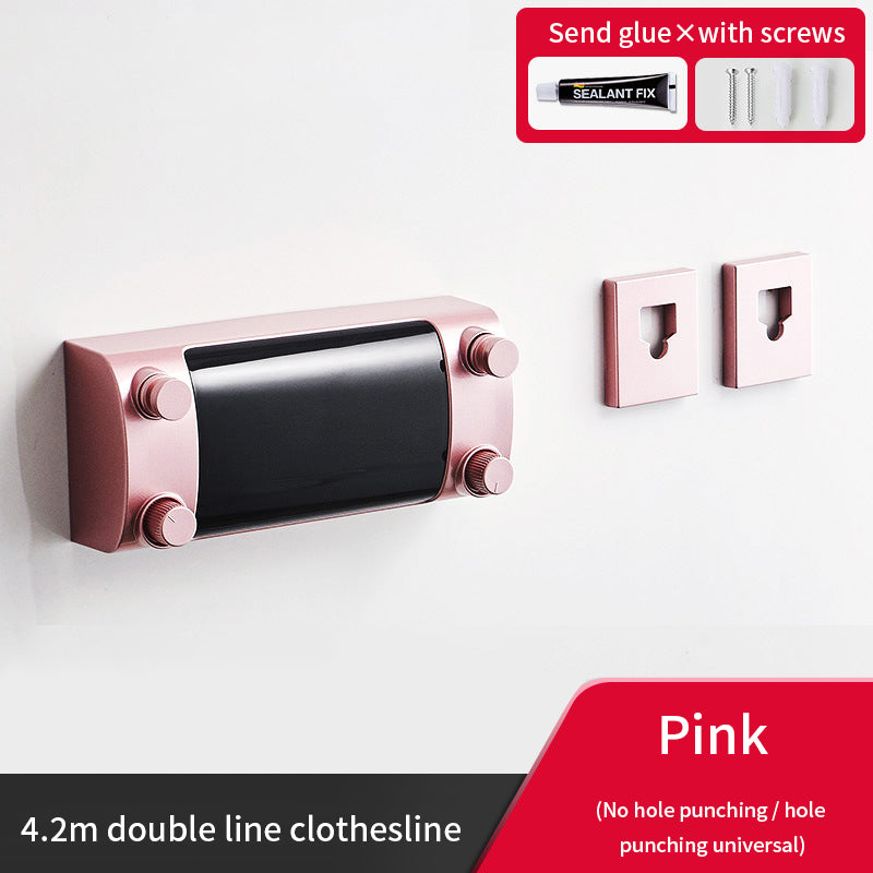 Clothes drying indoor telescopic clothes rack