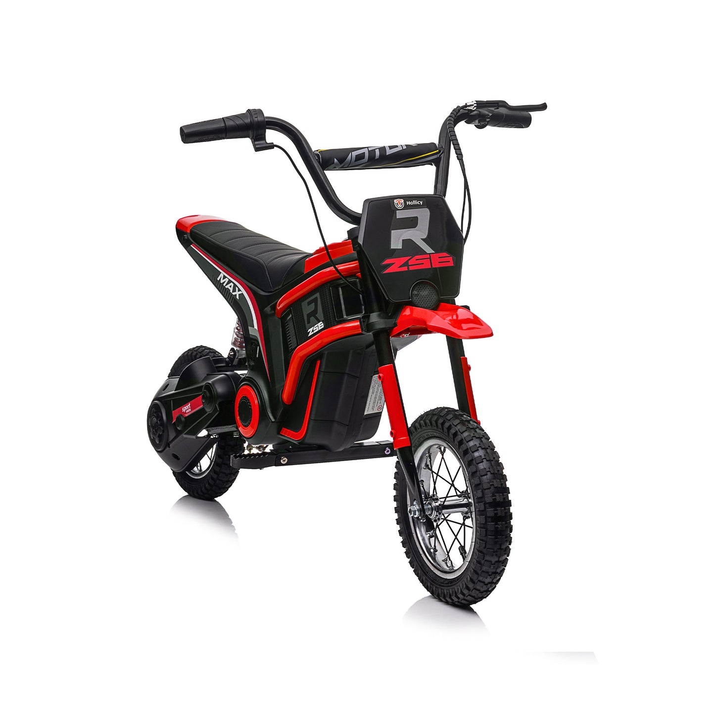 Speed up to 14.29MPH 24V Electric Kid Motorcycle off-road vehicle large front & rear suspension
