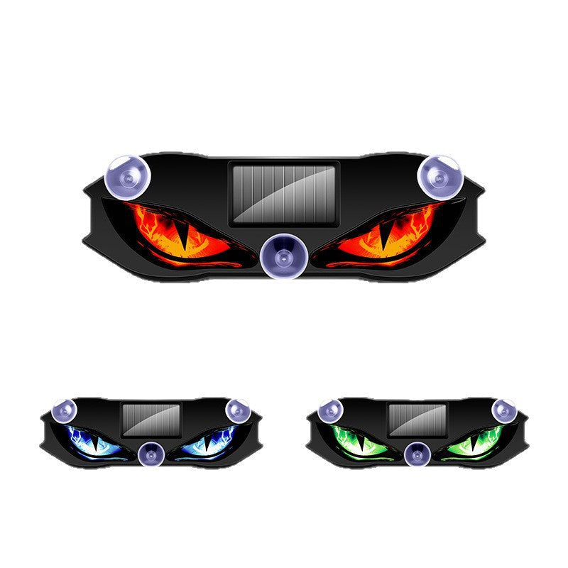 Solar Powered Car Devil Eye Ambient Warning Light