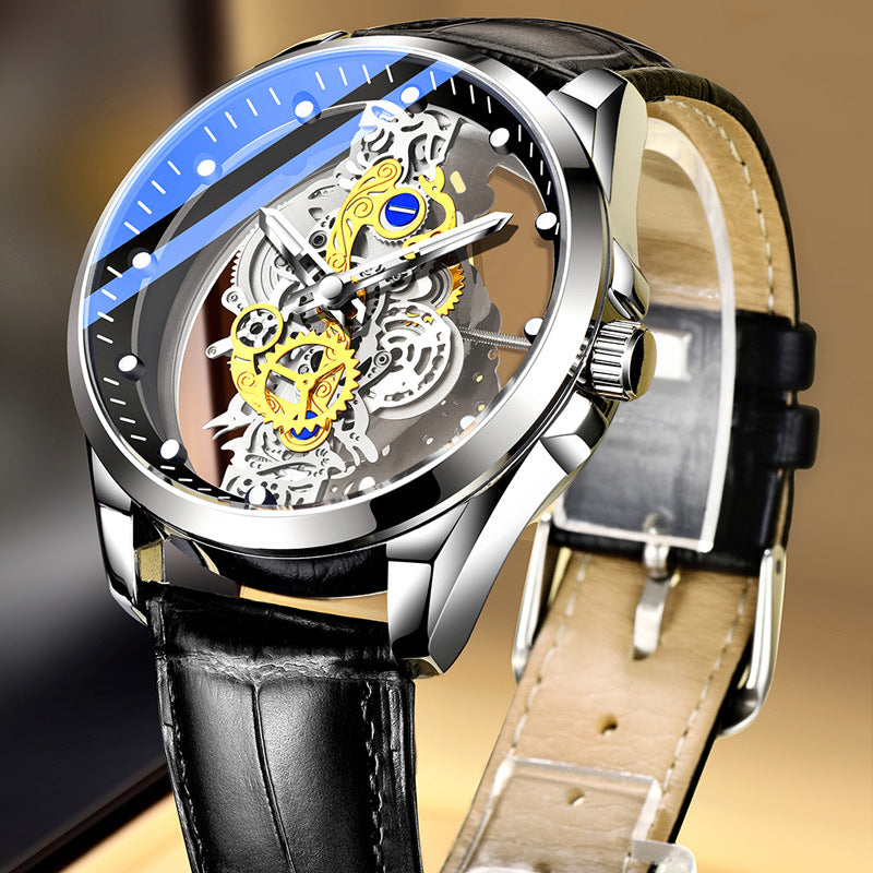Transparent Stainless Steel Watch