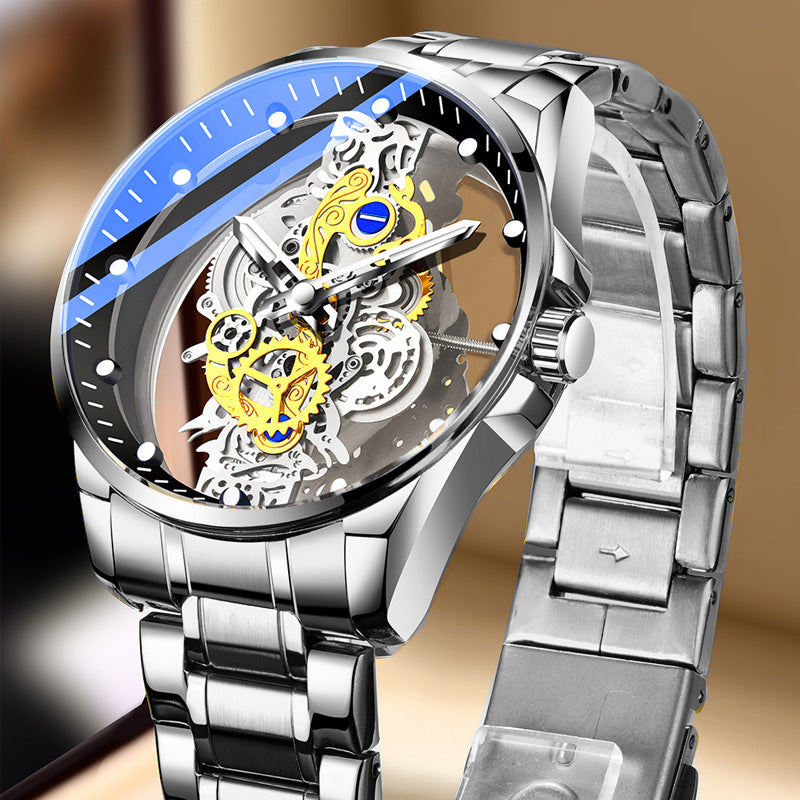 Transparent Stainless Steel Watch