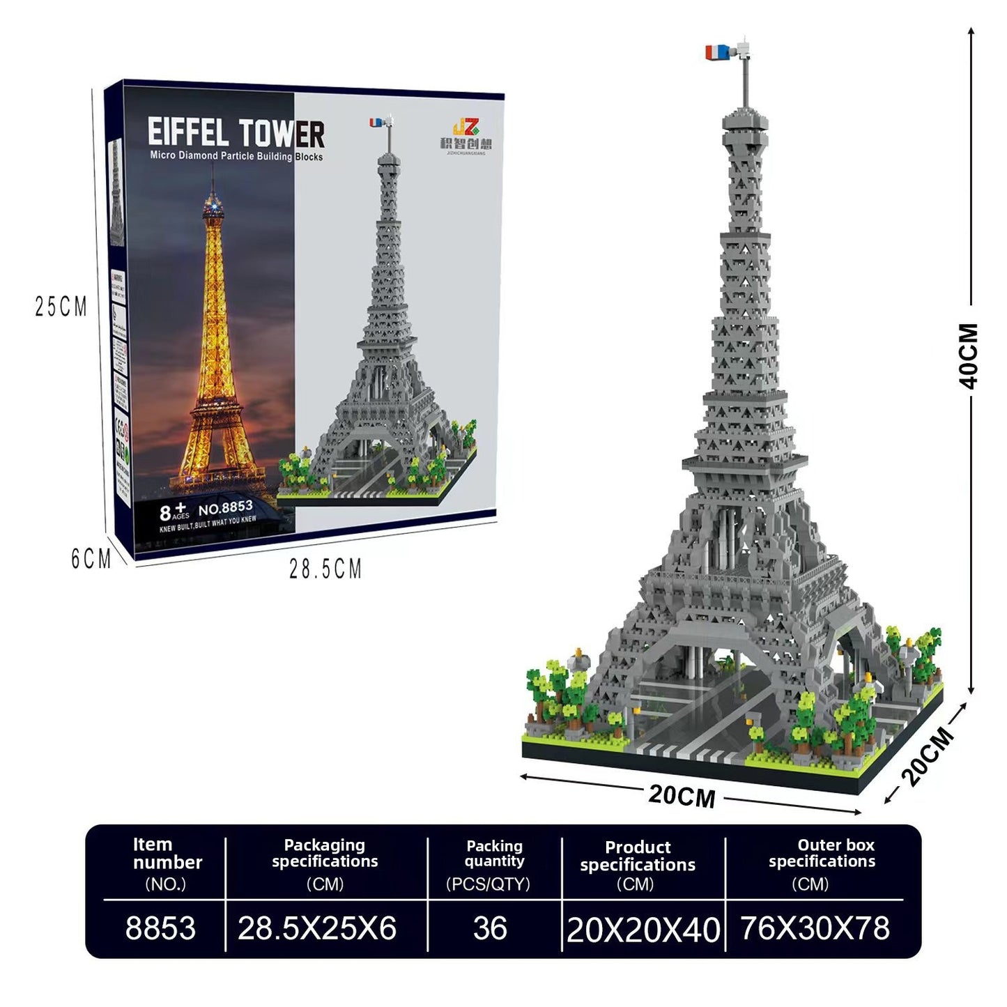 Building blocks micro-particle building blocks