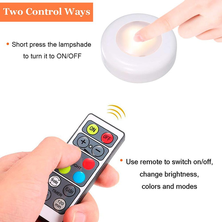 16 Colors 3 Modes LED Lights Wireless Dimmable Touch Sensor Lights LED Lights