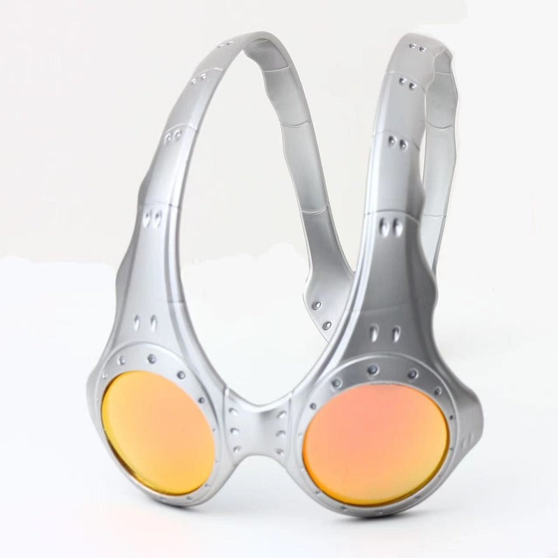 Over - The - Top Sunglasses Retro - Style Metal - Framed Glasses