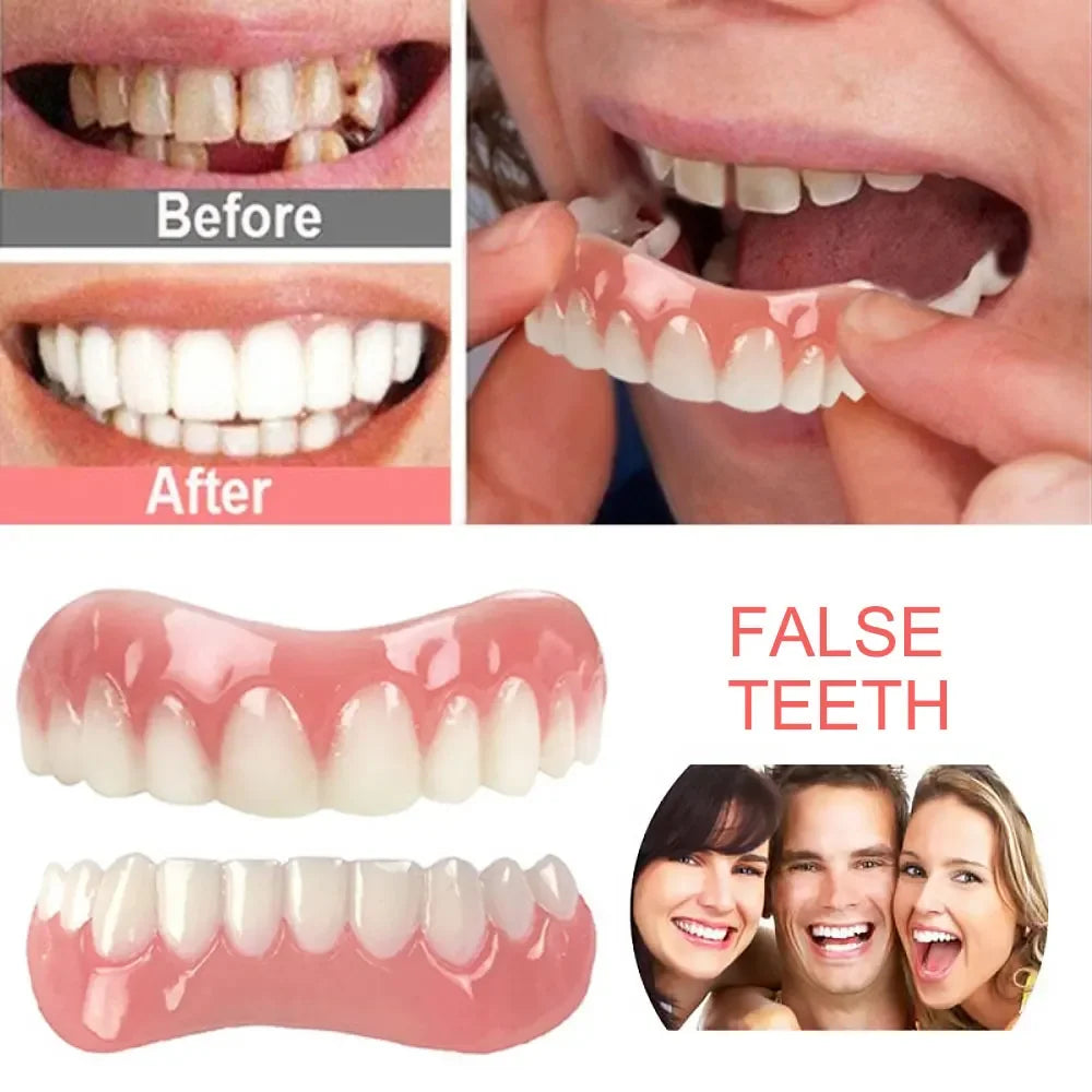 Silicone Upper/Lower False Teeth