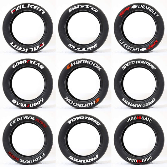 3D Car Tire Stickers, Tire Letter Stickers