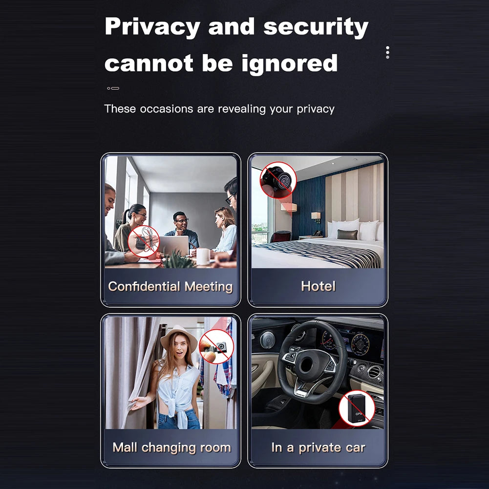 GPS Tracker Detector Multifunctional Infrared Anti-Positioning Anti-Eavesdropping Tracking Scanning Camera Detector for Car