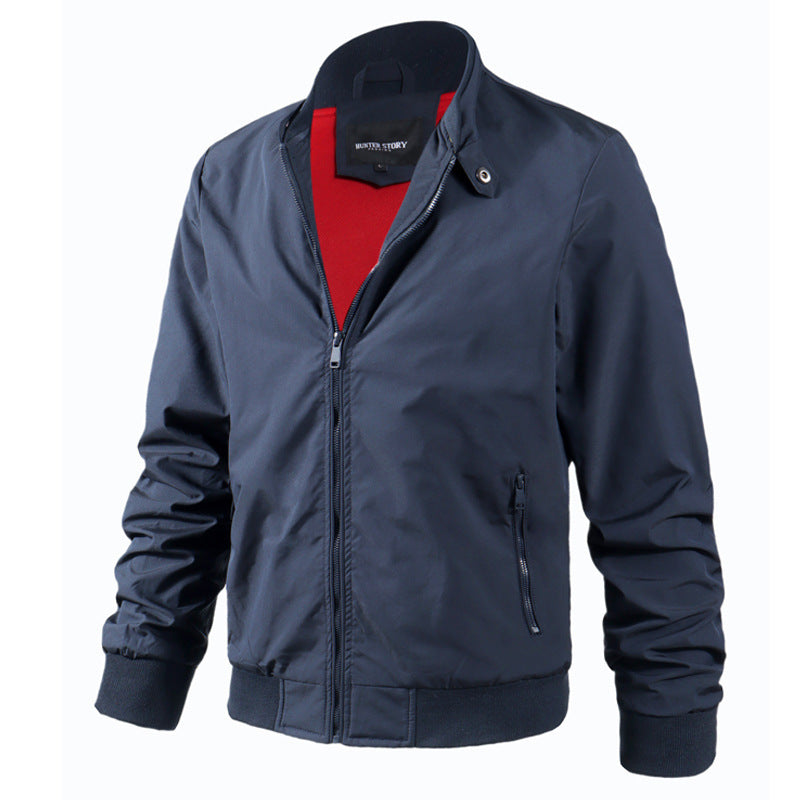 Flight Jacket with Stand up Collar