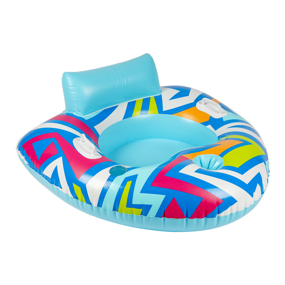 Electric Motor Powered Inflatable Lounge Chair Water Float