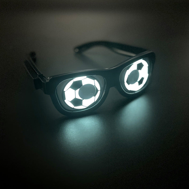 Light Emitting Glasses LED Light Emitting Glasses Rechargeable USB Cold Lens EI Glasses Festival Party Glasses Props