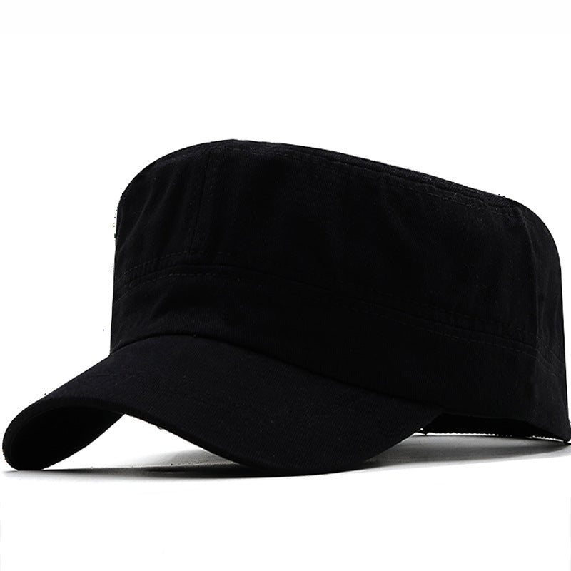 Flat Cap Military Cap Solid Color Cap Travel and Leisure Sun Hat Outdoor Mountaineering Hat