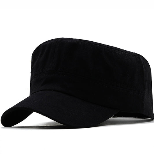 Flat Cap Military Cap Solid Color Cap Travel and Leisure Sun Hat Outdoor Mountaineering Hat