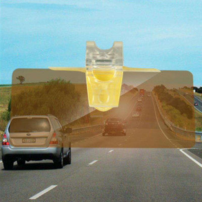 1Pcs Car Sun Visor HD Anti Sunlight Dazzling Goggle Day Night Vision Driving Mirror UV Fold Flip Down Clear View