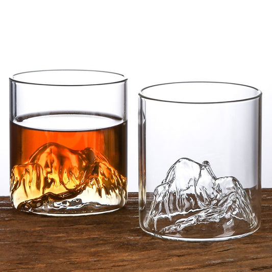 Fuji Mountain Tibetan Drinking Glass
