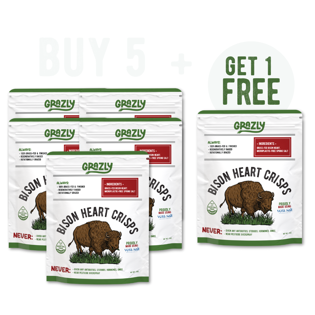 Bison Heart Crisps - 100% Grass-Fed/Finished