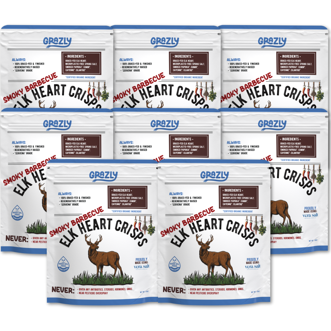 Elk Heart Crisps - 100% Grass-Fed/Finished