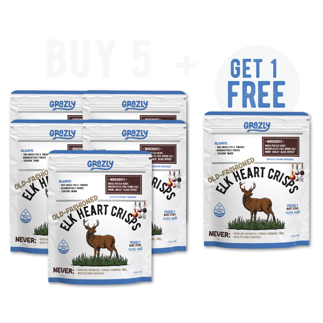 Elk Heart Crisps - 100% Grass-Fed/Finished