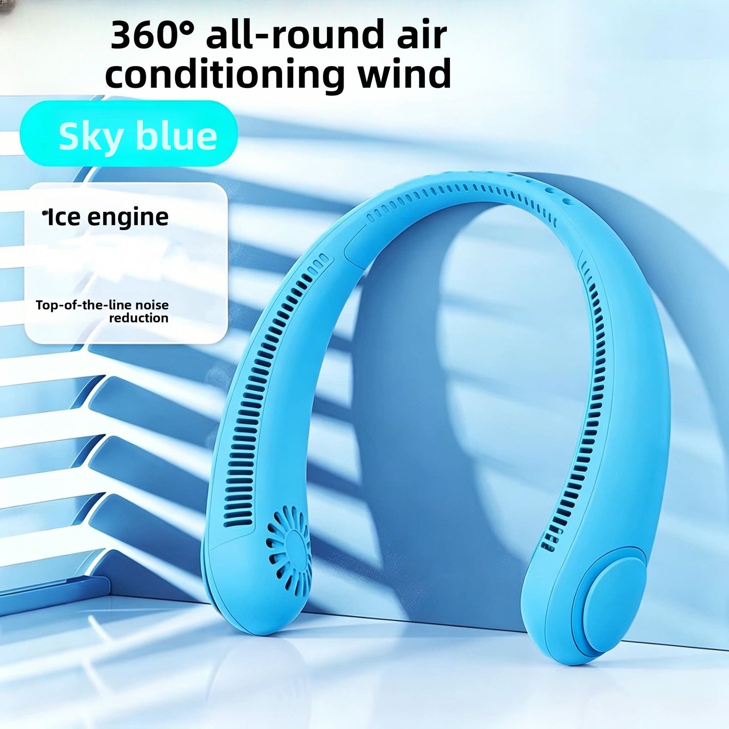Twisting Neck-mounted fan