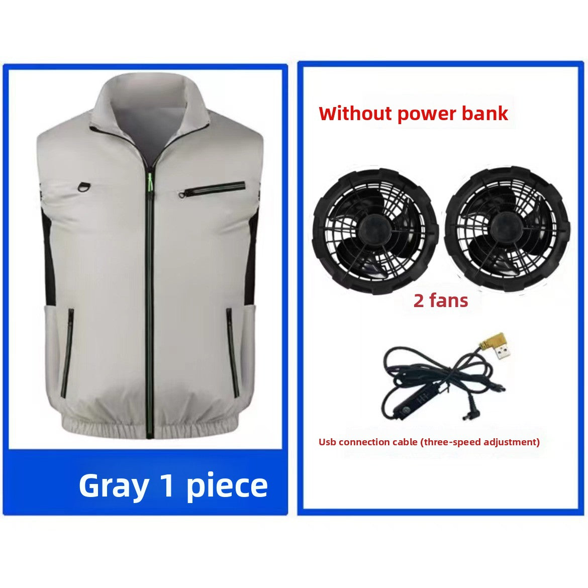 Fan-powered cooling vest