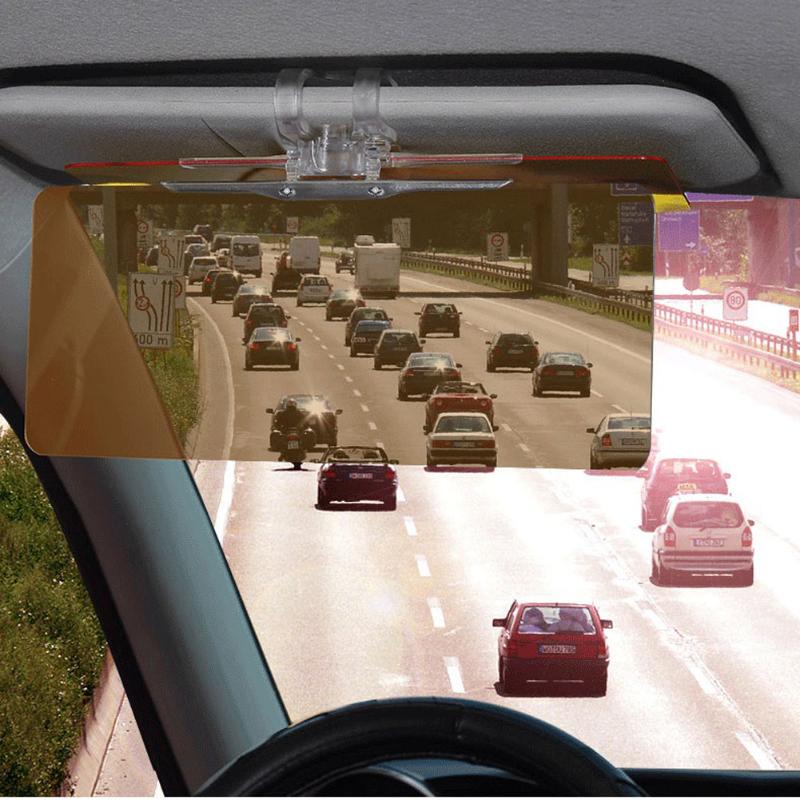 1Pcs Car Sun Visor HD Anti Sunlight Dazzling Goggle Day Night Vision Driving Mirror UV Fold Flip Down Clear View