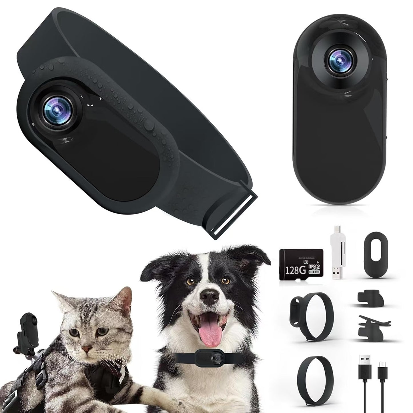 HD Outdoor Pet Camera Portable Cycling Recorder