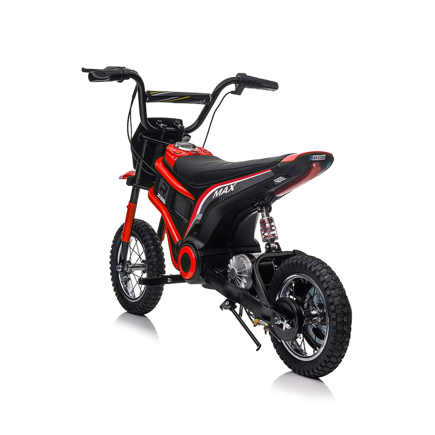 Speed up to 14.29MPH 24V Electric Kid Motorcycle off-road vehicle large front & rear suspension