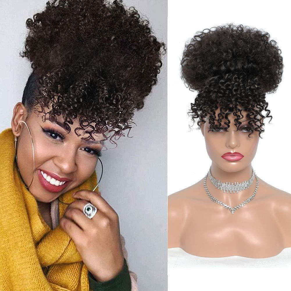 Wig Bangs Contract African Fluffy Caterpillar Small Roll Wig