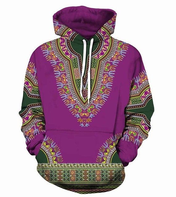 3D Traditional Print Hoodies Men Women  Fashion African Dashiki Hoodie
