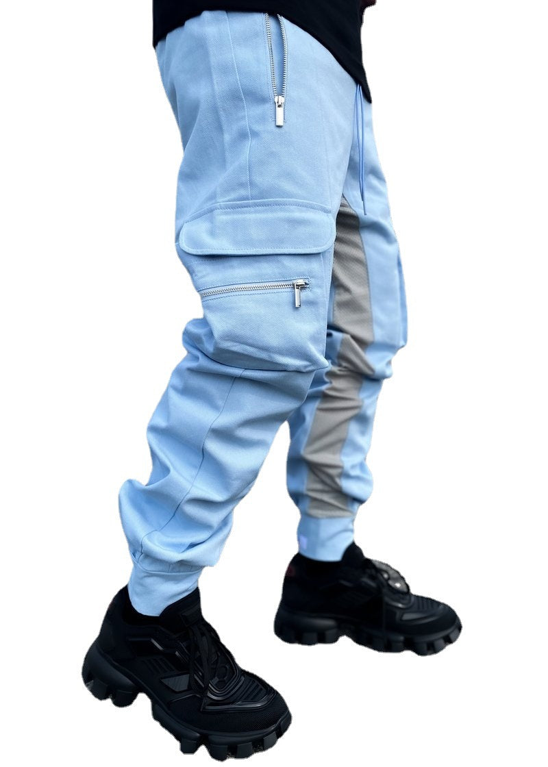 Casual Sports pants trousers multi-pocket overalls