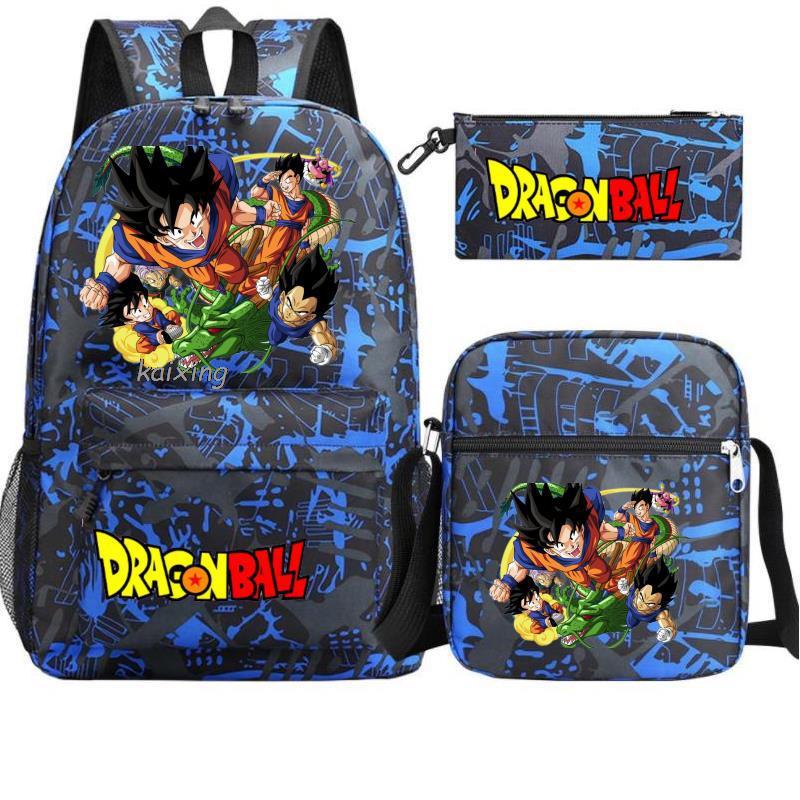 Dragon Ball Backpack Shoulder Bag Travel Bag 3-Piece Set