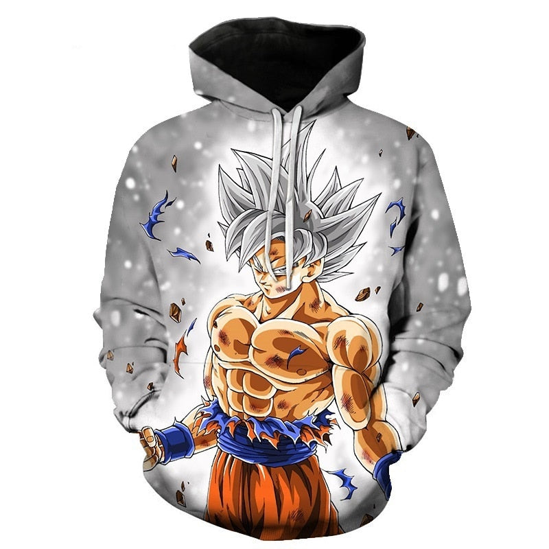 3D Printed Cartoon Hoodies Z pocket hooded sweatshirt with sleeves